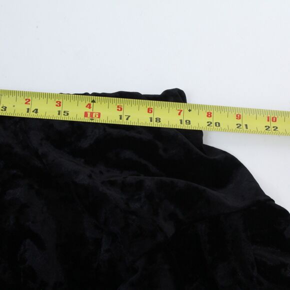 1.State Womens Velvet Off-Shoulder Black Bell Sleeve Classic Comfort Top, Small - Picture 5 of 13